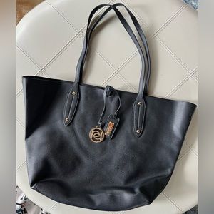 Large Black Bebe Tote Bag
